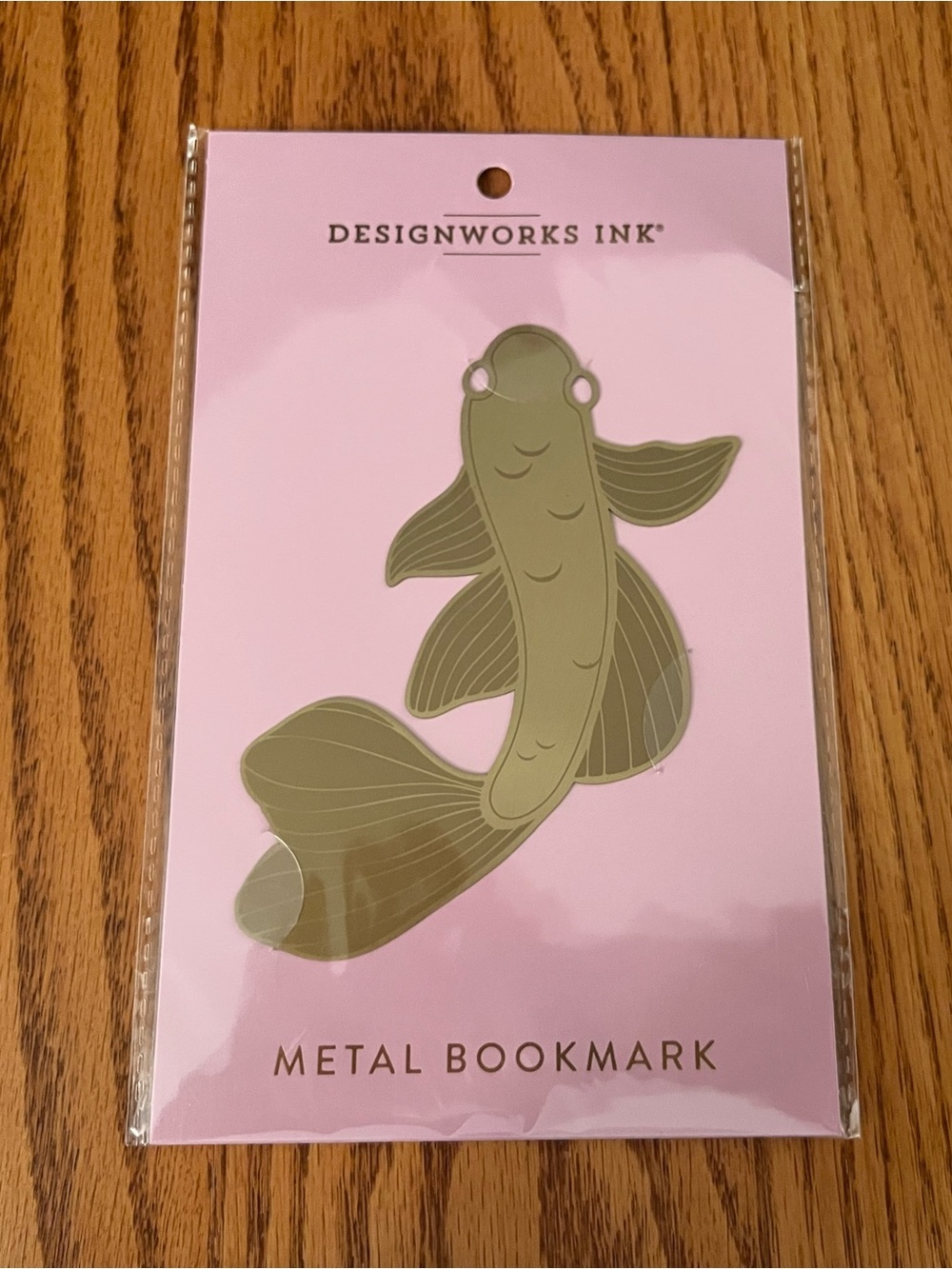 DesignWorks Ink Metal Brass Koi Metal Bookmark